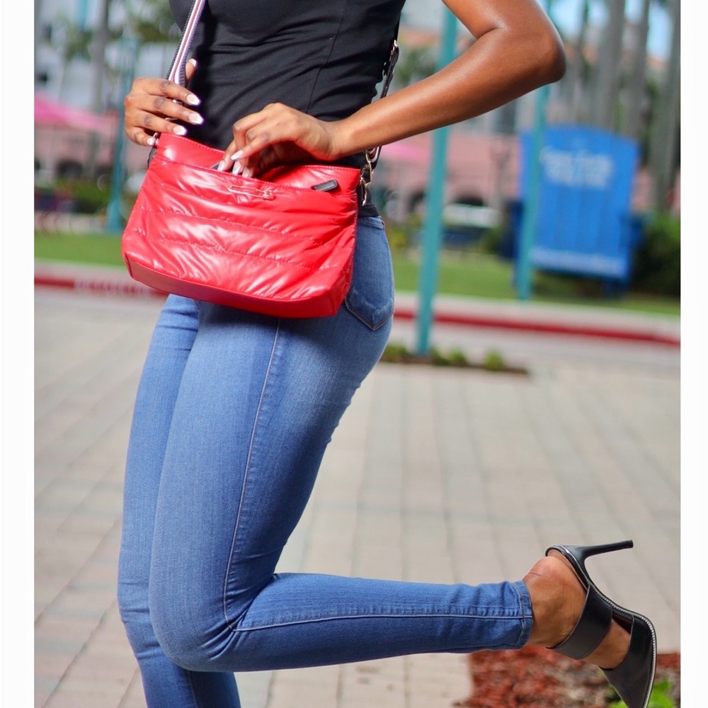Red Quilted Crossbody Bag
Close out can sell for 15-18 easily have approx 75